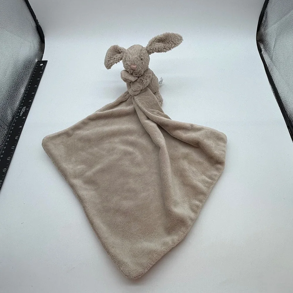 Jellycat Bashful Bunny Soother Beige Plush Rabbit Baby Security Blanket Lovey